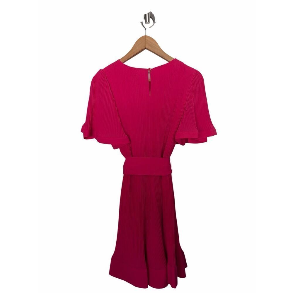 Milly Lumi Pleated Mini Dress Milly Pink Size 8 - Picture 5 of 12